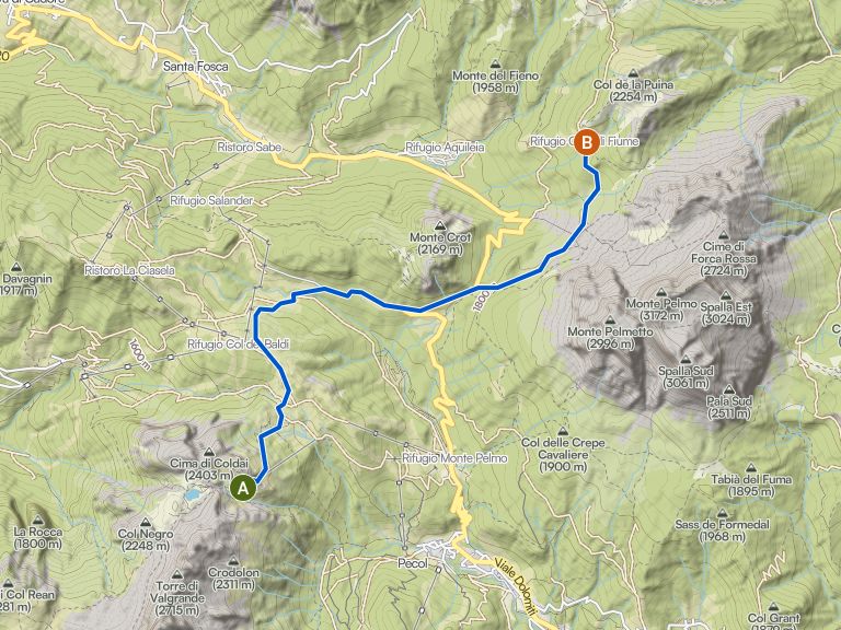 AV1 - Day 4 from Rif. Adolfo Sonino al Coldai to Rif. Città di Fiume ...